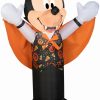 Inflatables * | Gemmy Airblown Inflatable Mickey Mouse As Vampire, 3.5 Ft Tall, Black