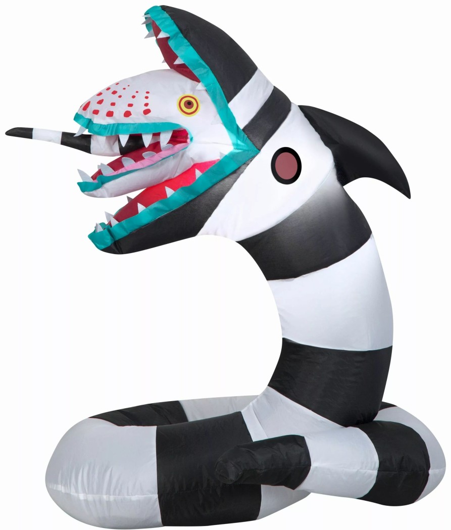 Inflatables * | Gemmy Airblown Inflatable Beetlejuice Sandworm, 3 Ft Tall, Multicolored