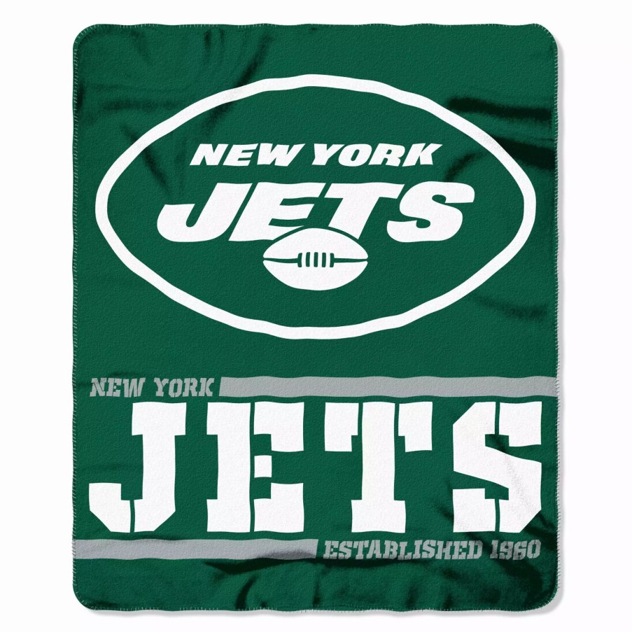 Blankets * | The Northwest Company New York Jets Fleece Throw , Green