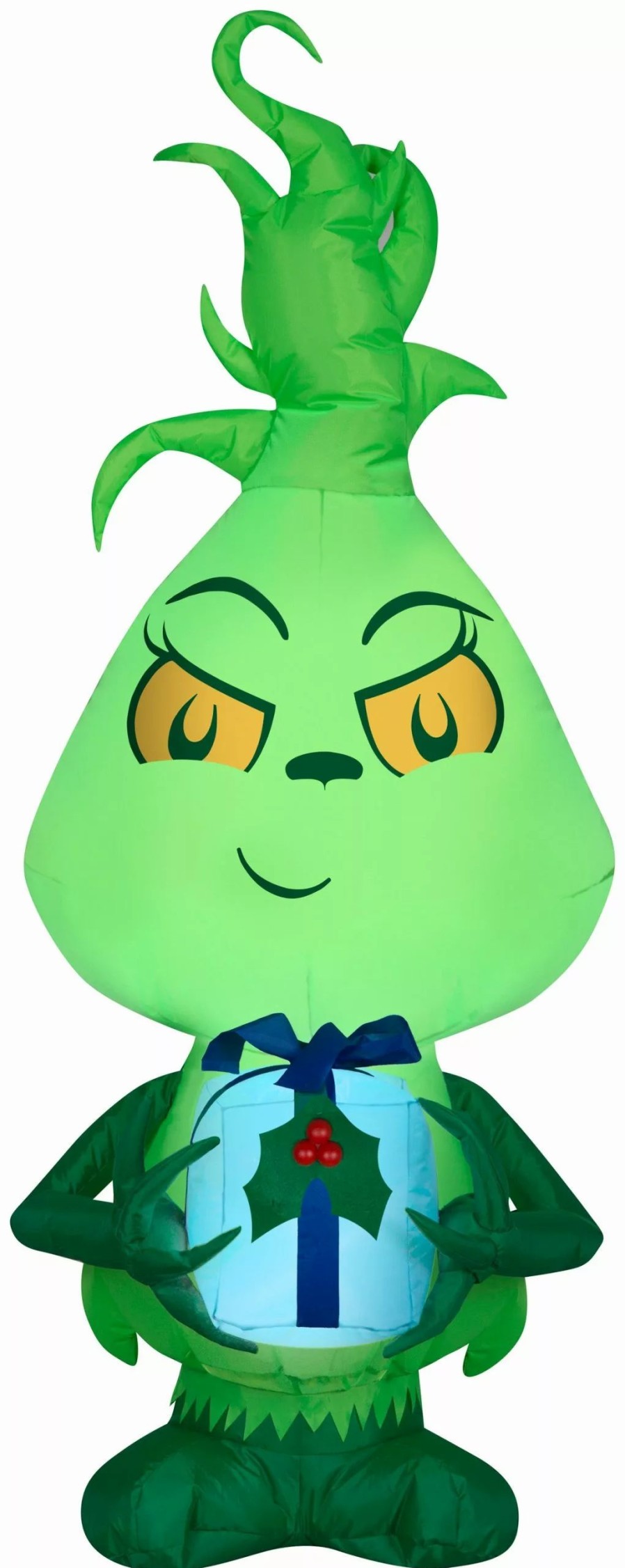 Inflatables * | Gemmy Christmas Airblown Inflatable Inflatable Little Grinch, 4 Ft Tall, Green