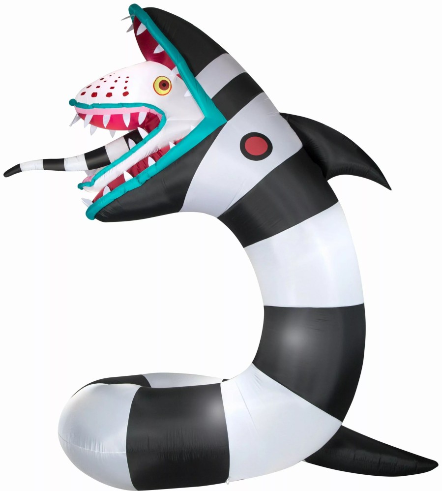 Inflatables * | Gemmy 9.5 Animated Airblown Inflatable Beetlejuice Sandworm W/Leds