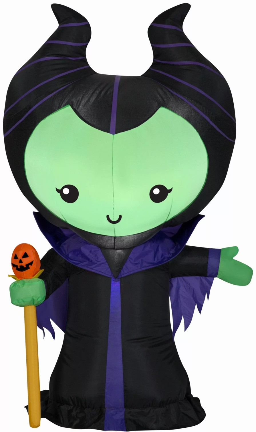 Inflatables * | Gemmy Airblown Inflatable Maleficent, 3.5 Ft Tall, Black