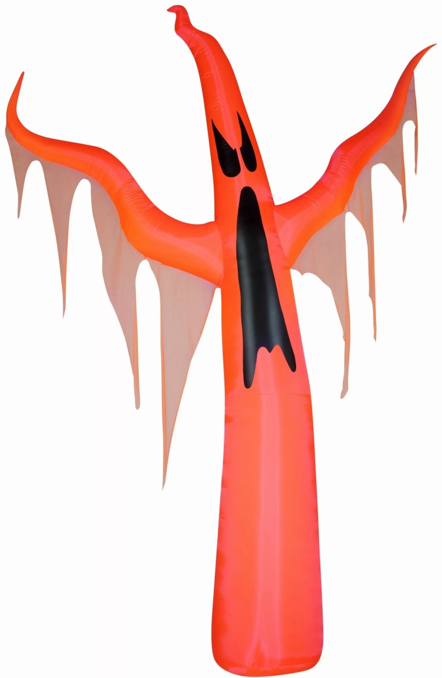 Inflatables * | Gemmy Neon Christmas Airblown Inflatable W/ Black Light Orange Ghost Giant, 11 Ft Tall, Red