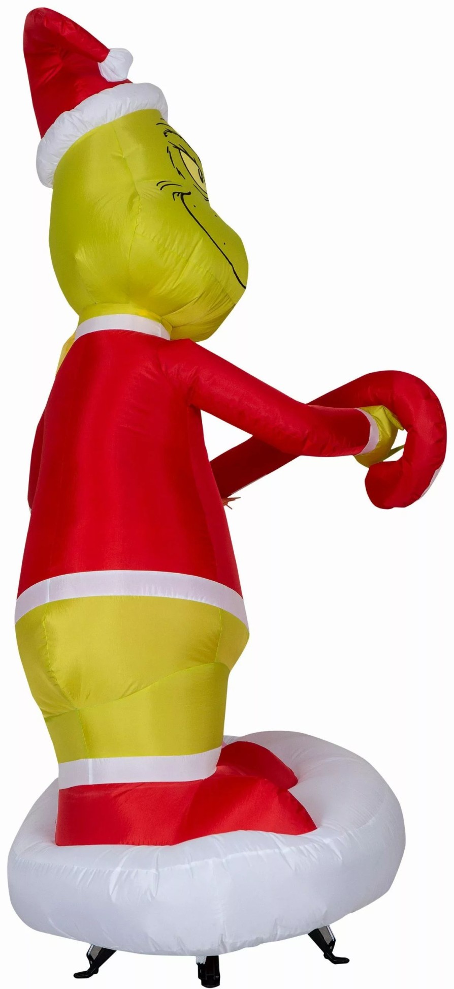 Inflatables * | Gemmy Airblown Inflatable Grinch Passing Out Candy Canes To Cindy Lou Scene Dr. Seuss, 5.5 Ft Tall