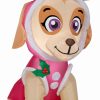 Inflatables * | Gemmy Christmas Airblown Inflatable Skye In Pink Snow Outfit W/Antlers Nick, 3.5 Ft Tall, Pink