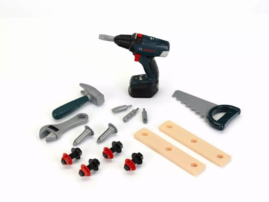 Toys * | Theo Klein Bosch Big Diy Case With Cordless Drill