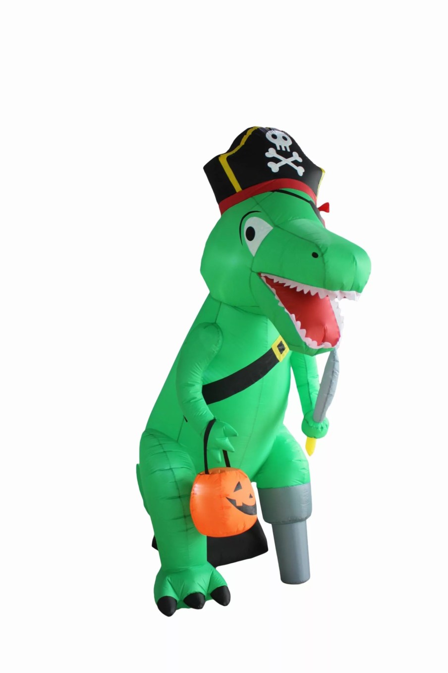 Inflatables * | A Holiday Company 8Ft Inflatable Dino Pirate, 8 Ft Tall, Multi