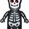 Inflatables * | Gemmy Airblown Happy Skeleton, 3.5 Ft Tall, Multicolored