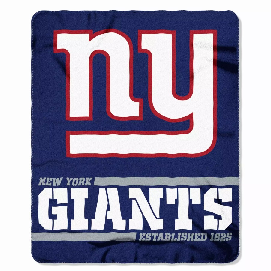 Blankets * | The Northwest Company New York Giants Fleece Throw