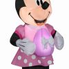 Inflatables * | Gemmy Airblown Inflatable Minnie Mouse In Pink Polka Dot Easter Dress, 3.5 Ft Tall, Pink