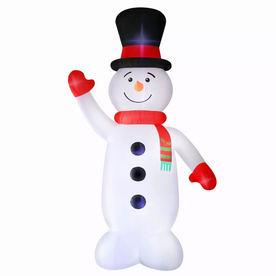 Inflatables * | Occasions 20 Inflatable Snowman, Tall, Multicolored