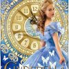 Blankets * | The Northwest Company Cinderella Clock Strikes 12, Blue