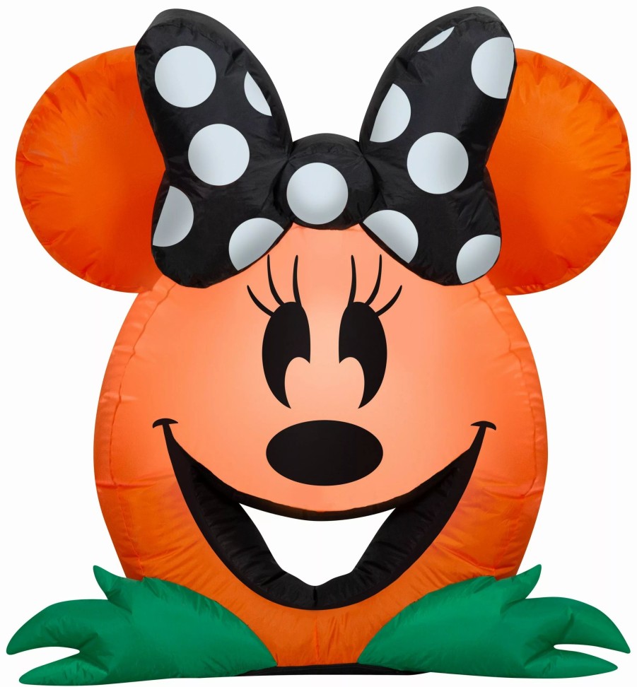 Inflatables * | Gemmy Airblown Cutie Minnie Mouse Disney, 3 Ft Tall, Orange