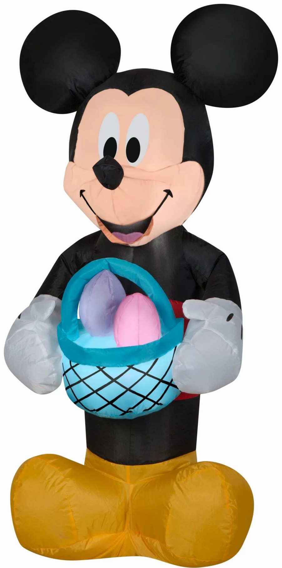 Inflatables * | Gemmy Airblown Inflatable Mickey Mouse With Easter Basket, 3.5 Ft Tall