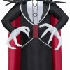 Inflatables * | Gemmy Airblown Inflatable Jack Skellington As Vampire, 3.5 Ft Tall, Black