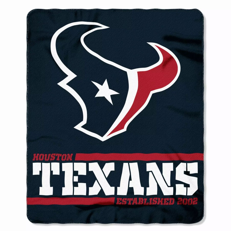 Blankets * | The Northwest Company Houston Texans Fleece Throw