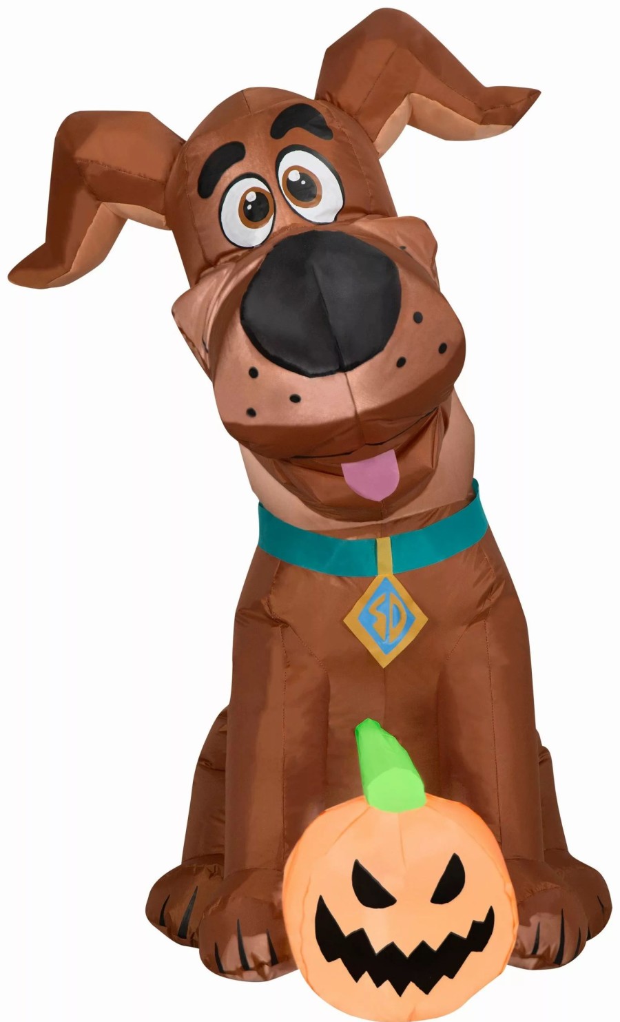 Inflatables * | Gemmy Airblown Inflatable Scoob With Pumpkin, 3.5 Ft Tall, Brown