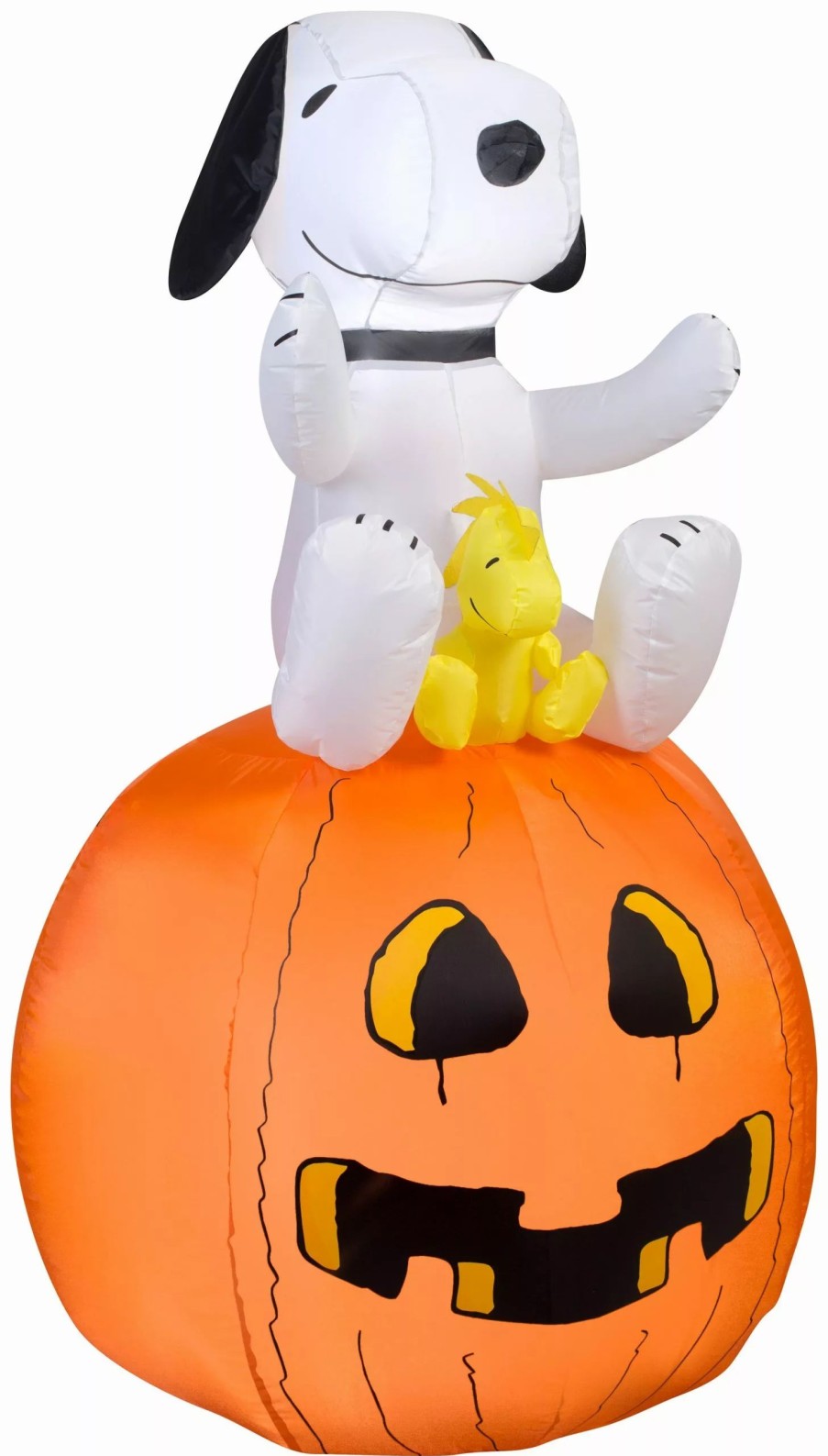 Inflatables * | Gemmy Airblown Snoopy On Pumpkin Peanuts, 4.5 Ft Tall, Multicolored