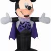 Inflatables * | Gemmy Airblown Mickey In Vampire Costume Disney , 3.5 Ft Tall, Multicolored