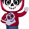 Inflatables * | Gemmy Airblown Miguel From Coco W/Skull Disney, 3.5 Ft Tall, Red