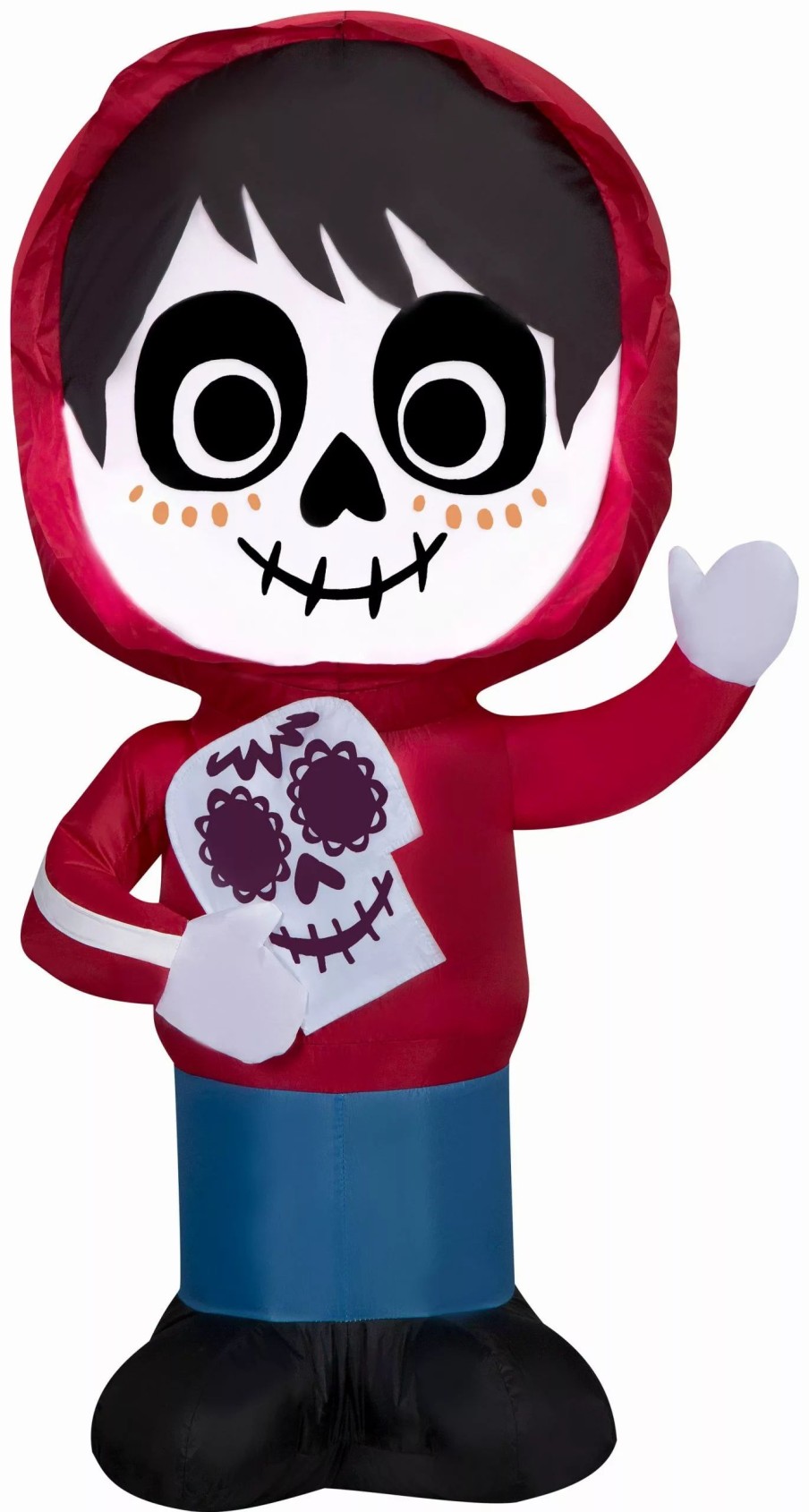 Inflatables * | Gemmy Airblown Miguel From Coco W/Skull Disney, 3.5 Ft Tall, Red