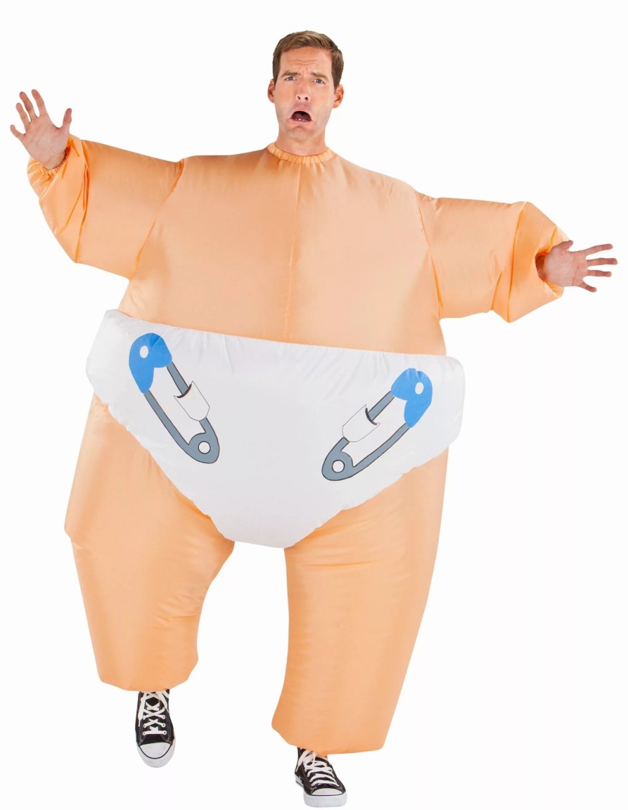 Inflatables * | Adult Inflatable Big Babies Sumo Baby Halloween Costume