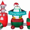 Inflatables * | Gemmy 10.5 Airblown Inflatable Christmas Train Scene