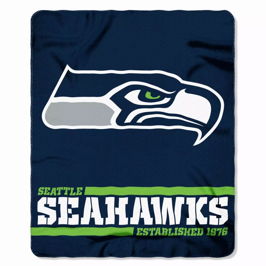 Blankets * | The Northwest Company Seattle Seahawks Fleece Throw