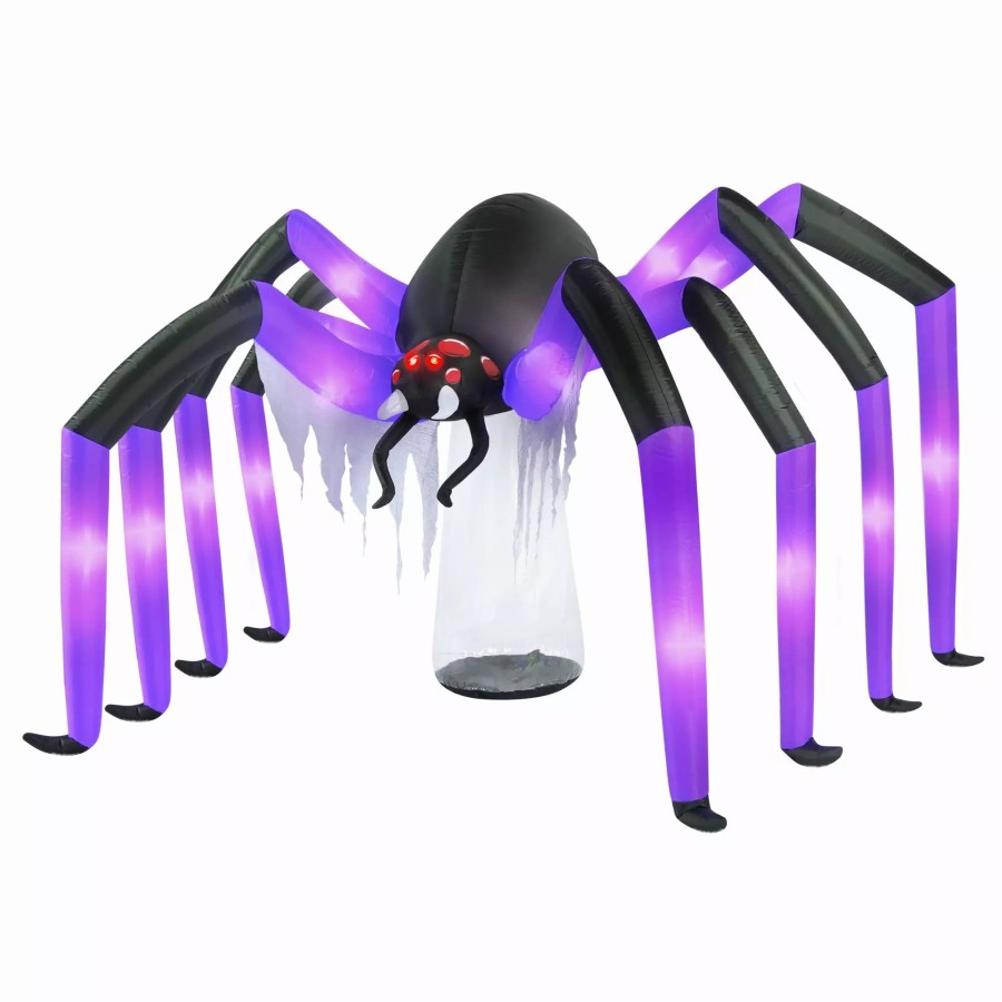 Inflatables * | Occasions 9 Inflatable Giant Spider, 5 Ft Tall, Multicolored