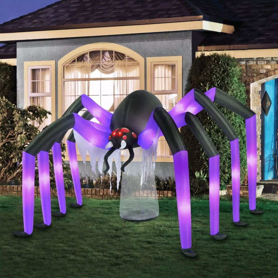 Inflatables * | Occasions 9 Inflatable Giant Spider, 5 Ft Tall, Multicolored