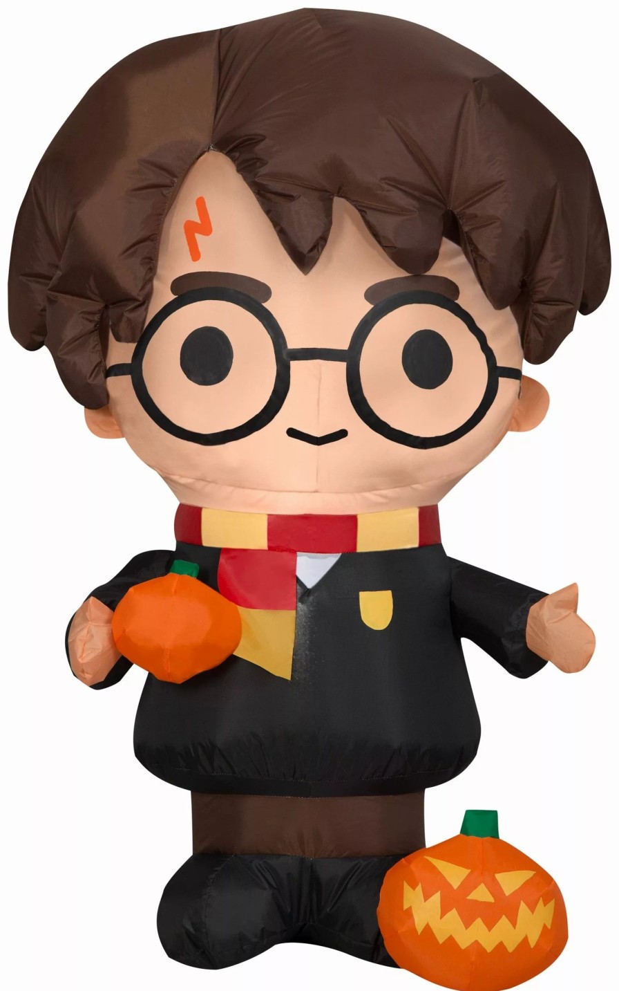 Inflatables * | Gemmy Airblown Inflatable Harry Potter With Pumpkin, 3 Ft Tall, Black