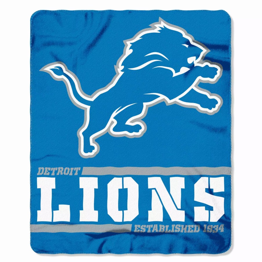 Blankets * | The Northwest Company Detroit Lions Fleece Throw