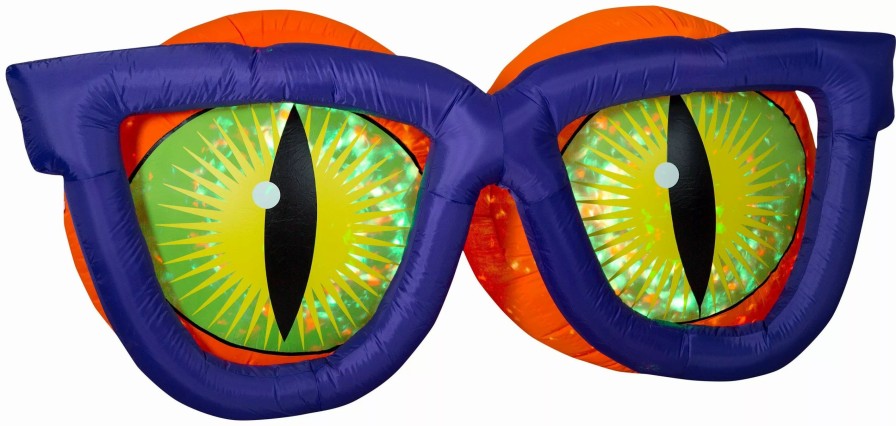 Inflatables * | Gemmy Projection Airblown Kaleidoscope Evil Eyes , 3 Ft Tall