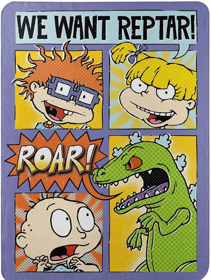 Blankets * | The Northwest Company Nick Retro Comic Strip Rugrats, Yellow