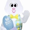 Inflatables * | Gemmy 4 Ft Airblown Easter Bunny, White