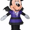 Inflatables * | Gemmy Airblown Minnie In Bat Costume Disney , 3.5 Ft Tall, Multicolored