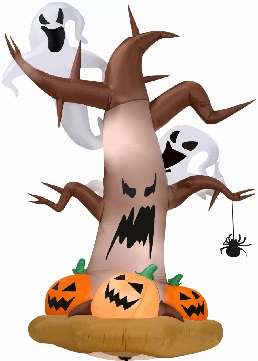 Inflatables * | 8 Airblown Dead Tree W/ Ghosts And Pumpkins Halloween Inflatable