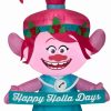 Inflatables * | Gemmy Christmas Airblown Inflatable Poppy In Holiday Outfit W/Banner Universal, 4 Ft Tall