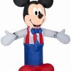 Inflatables * | Gemmy Airblown Inflatable Patriotic Mickey Mouse, 3.5 Ft Tall