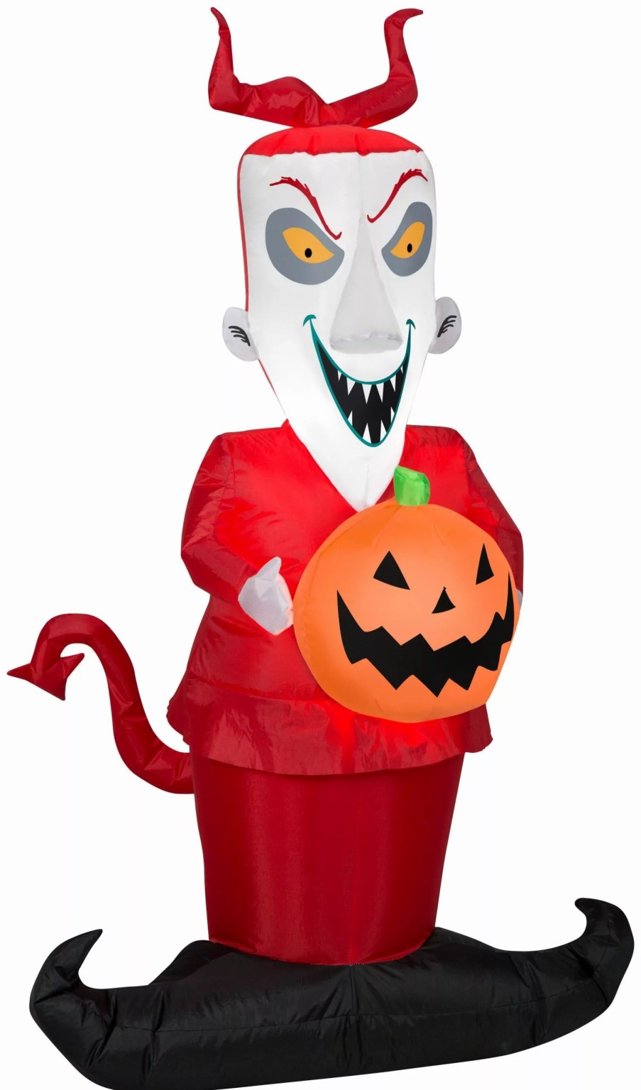 Inflatables * | Gemmy Airblown Lock From Nightmare Before Christmas Decor Disney, 4 Ft Tall, Red