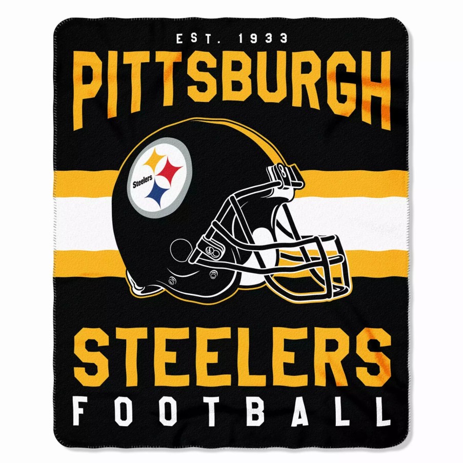 Blankets * | The Northwest Company Pittsburgh Steelers Fleece Throw