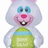 Inflatables * | Gemmy Airdorable Airblown Whimsical Easter Bunny, White