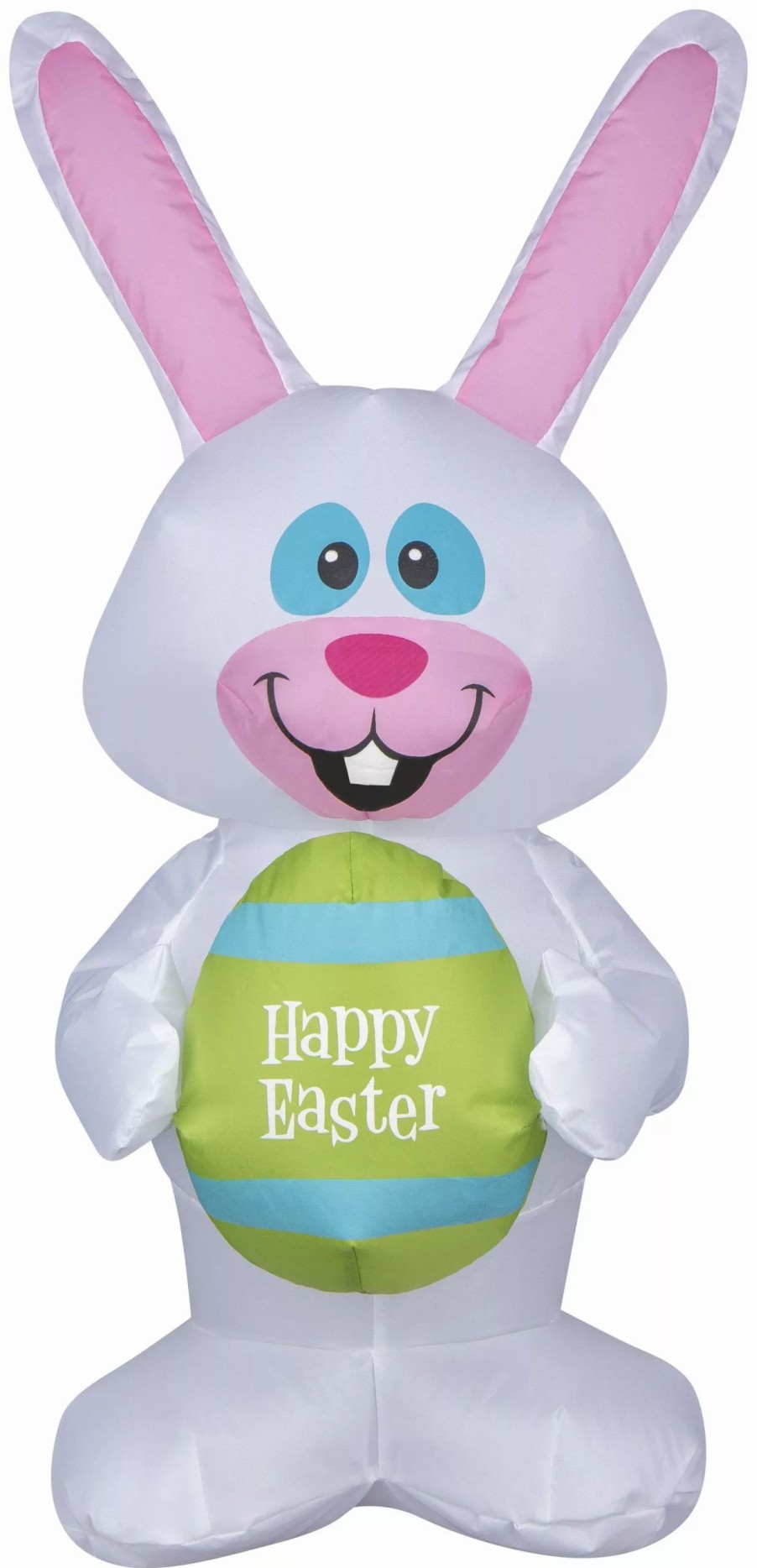 Inflatables * | Gemmy Airdorable Airblown Whimsical Easter Bunny, White