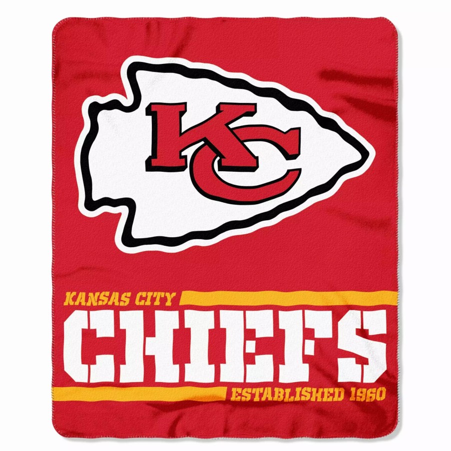 Blankets * | The Northwest Company Kansas City Chiefs Fleece Throw