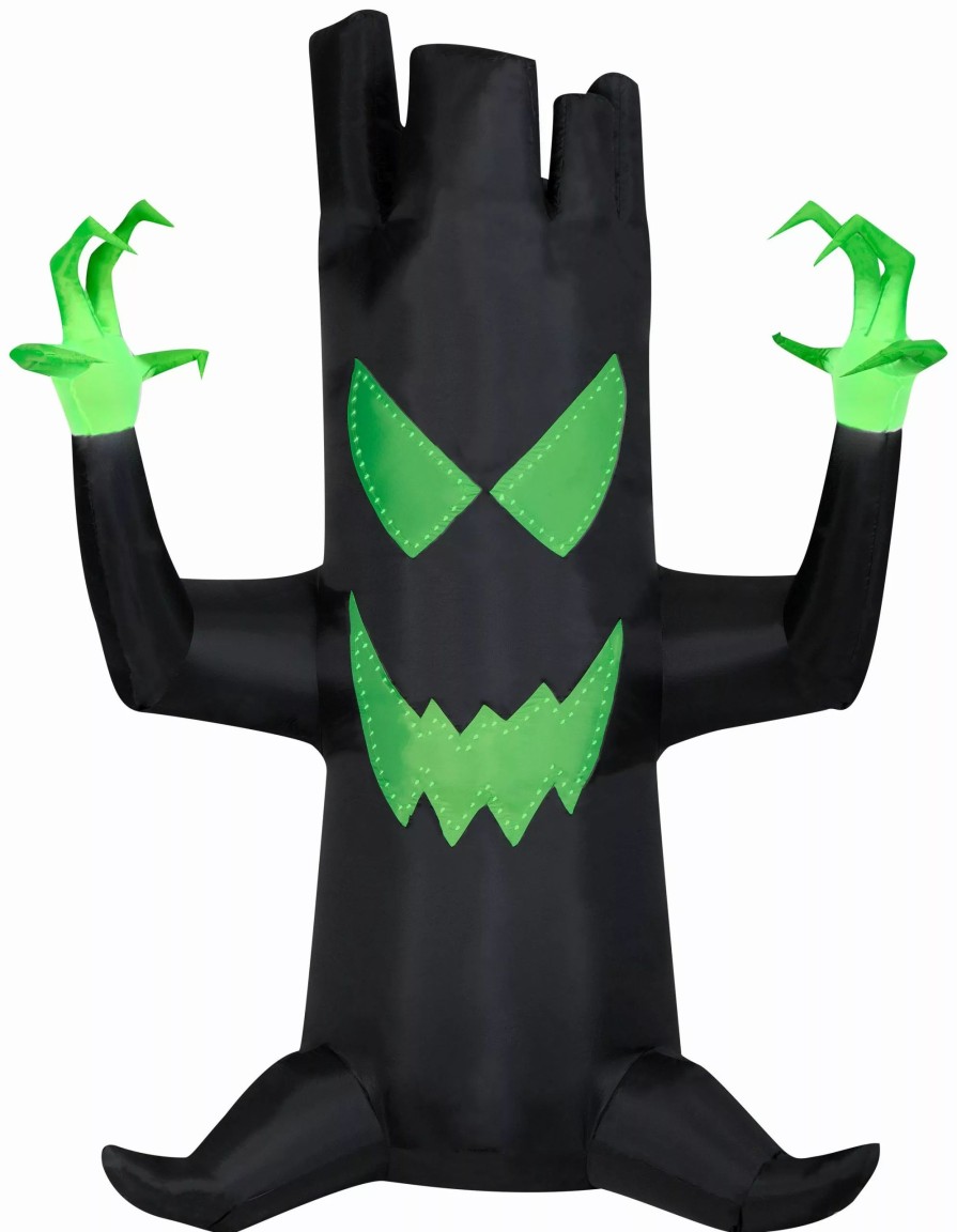 Inflatables * | Gemmy Airblown Inflatable Spooky Black Tree With Micro Lights, 7 Ft Tall, Black