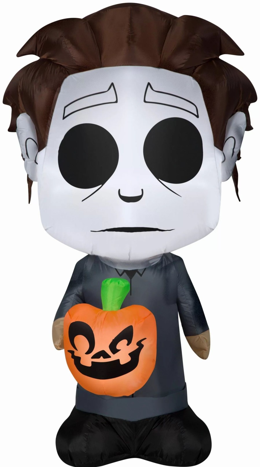 Inflatables * | Gemmy Airblown Michael Myers W/Jack O Lantern, 5 Ft Tall, Grey