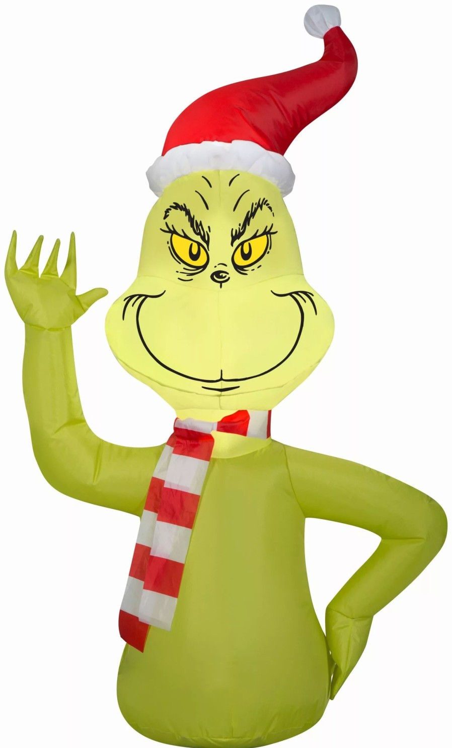 Inflatables * | Gemmy Airblown Car Buddy Grinch W/Scarf-Dr. Seuss