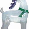 Inflatables * | Gemmy Christmas Airblown Inflatable Mixed Media Silver Iridescent Reindeer Buck, 6 Ft Tall, Green