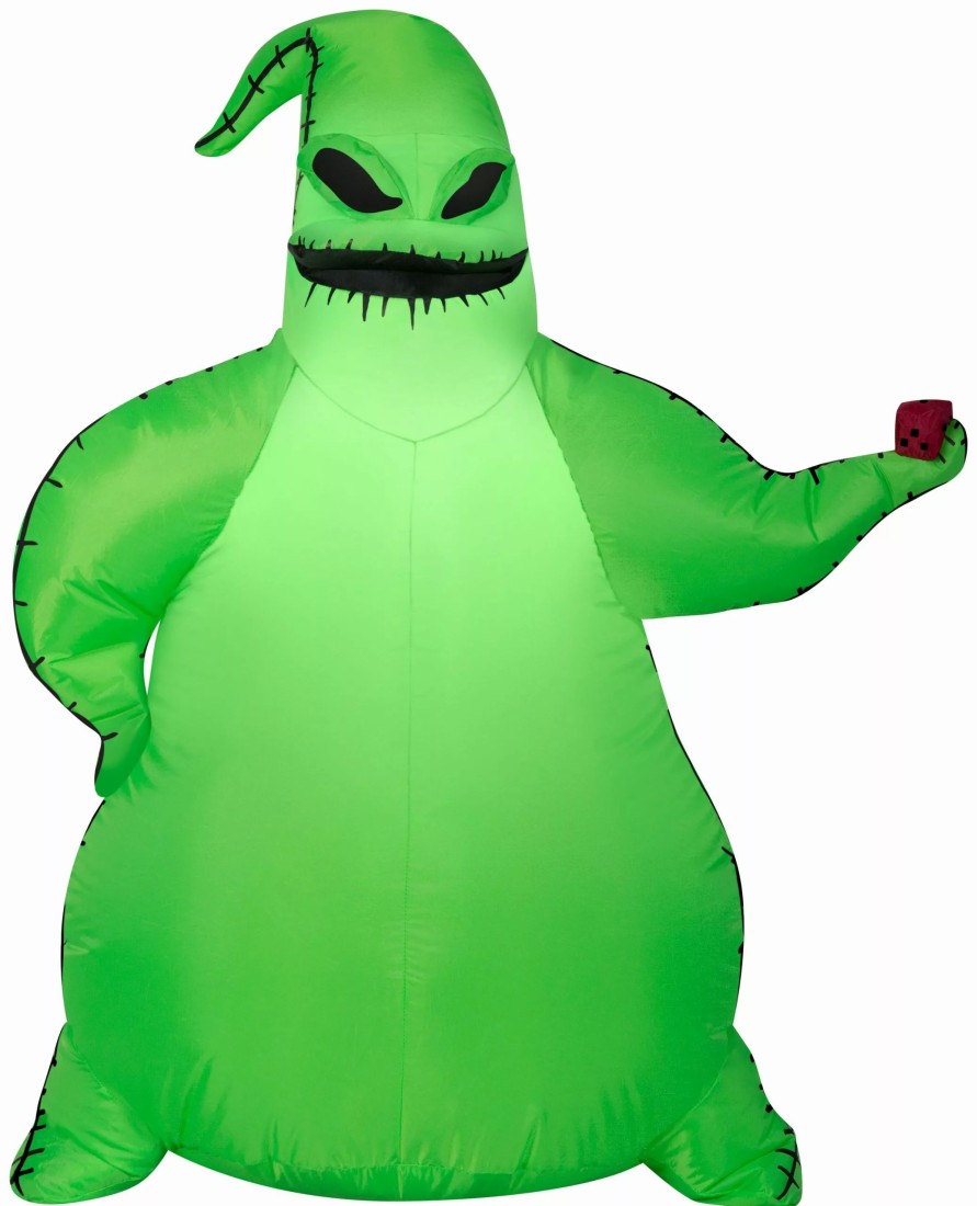 Inflatables * | Gemmy 3.5Ft Airblown Inflatable Green Oogie Boogie Disney