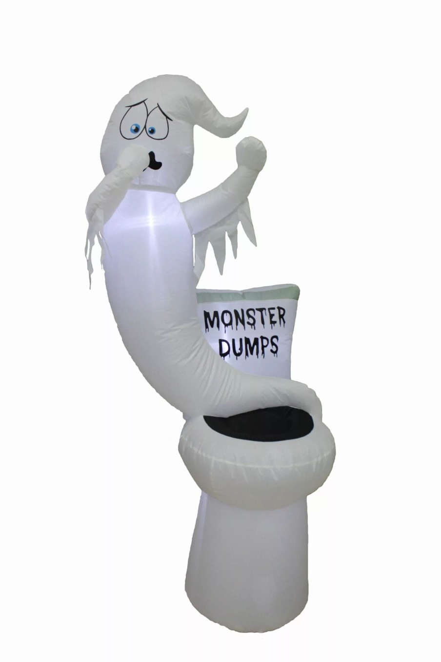 Inflatables * | A Holiday Company 5Ft Inflatable Glowing Toilet Monster Dumps, 5 Ft Tall, Multi